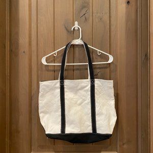 Forever 21 black and white canvas tote bag